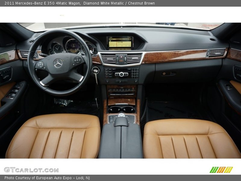 Diamond White Metallic / Chestnut Brown 2011 Mercedes-Benz E 350 4Matic Wagon