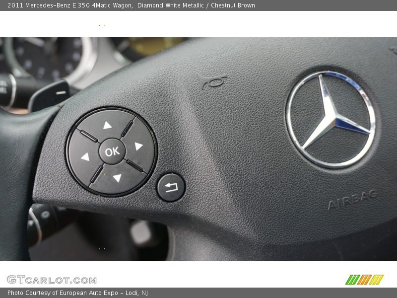 Diamond White Metallic / Chestnut Brown 2011 Mercedes-Benz E 350 4Matic Wagon