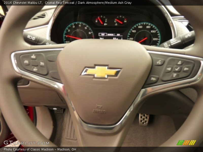 Crystal Red Tintcoat / Dark Atmosphere/Medium Ash Gray 2016 Chevrolet Malibu LT