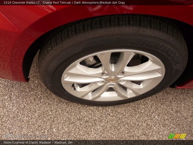 Crystal Red Tintcoat / Dark Atmosphere/Medium Ash Gray 2016 Chevrolet Malibu LT