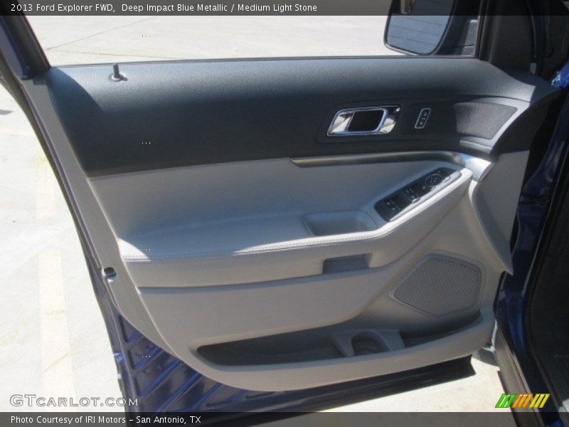 Deep Impact Blue Metallic / Medium Light Stone 2013 Ford Explorer FWD