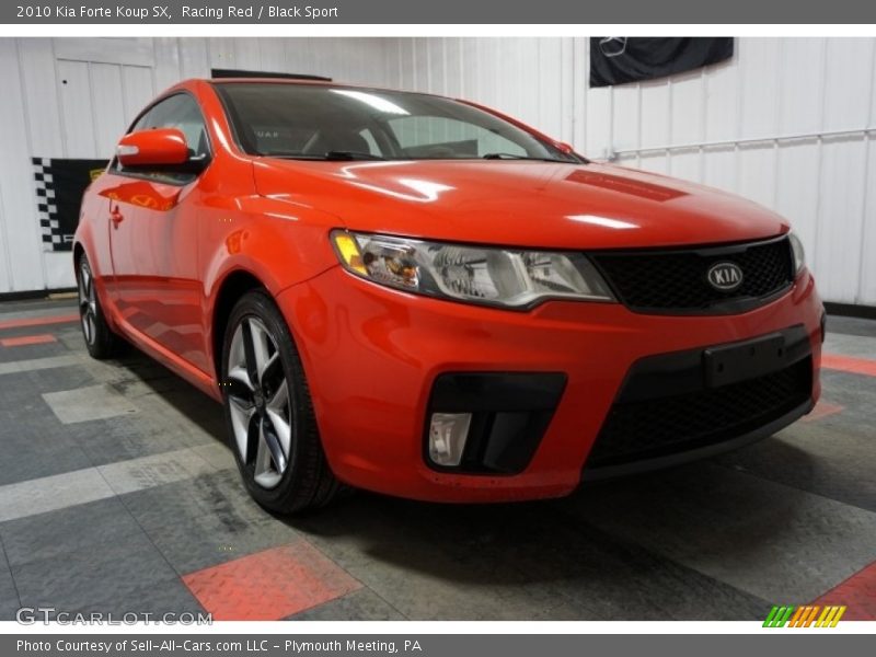Racing Red / Black Sport 2010 Kia Forte Koup SX
