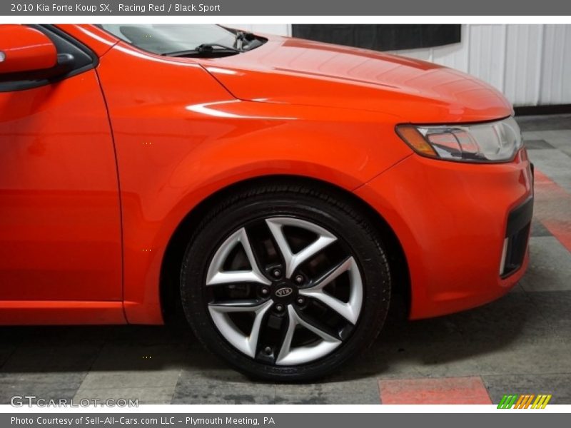 Racing Red / Black Sport 2010 Kia Forte Koup SX