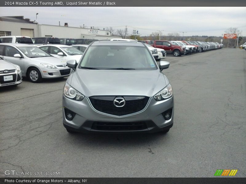 Liquid Silver Metallic / Black 2014 Mazda CX-5 Touring AWD