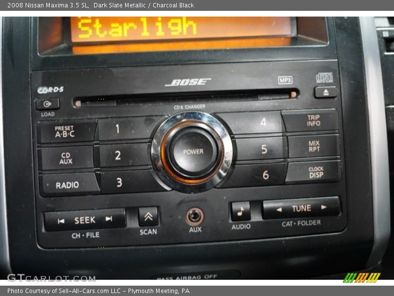 Dark Slate Metallic / Charcoal Black 2008 Nissan Maxima 3.5 SL