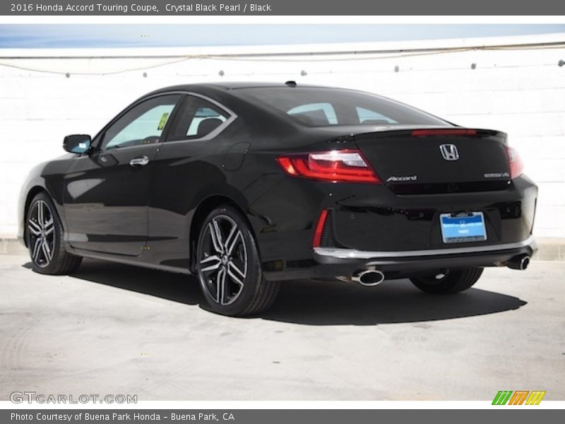 Crystal Black Pearl / Black 2016 Honda Accord Touring Coupe
