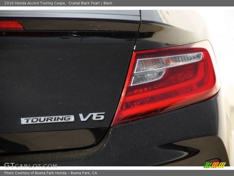 Crystal Black Pearl / Black 2016 Honda Accord Touring Coupe