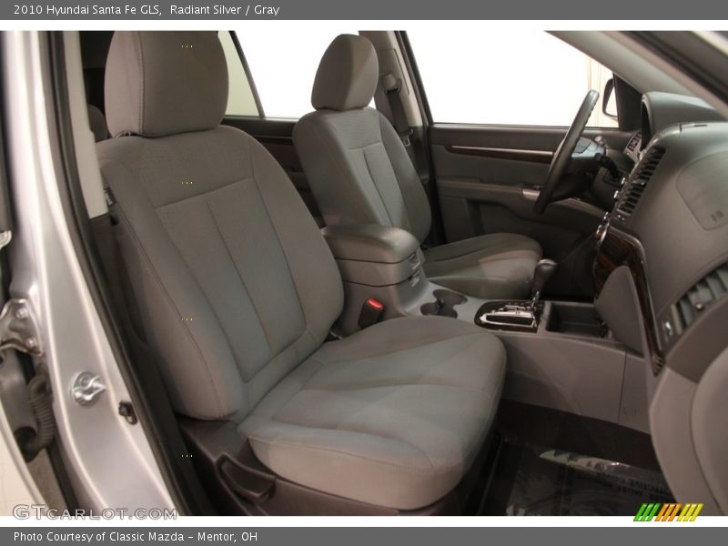 Radiant Silver / Gray 2010 Hyundai Santa Fe GLS