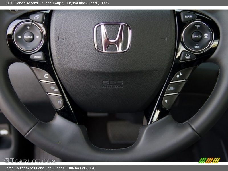 Crystal Black Pearl / Black 2016 Honda Accord Touring Coupe