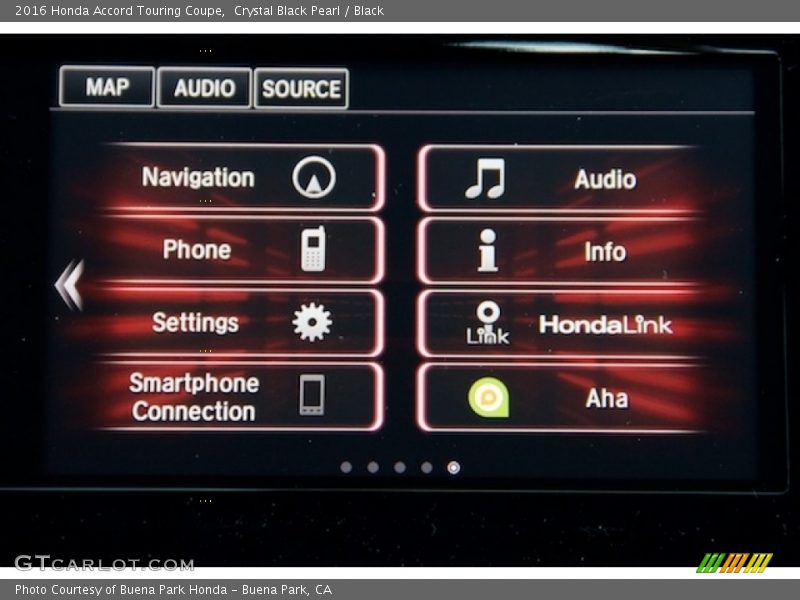 Crystal Black Pearl / Black 2016 Honda Accord Touring Coupe