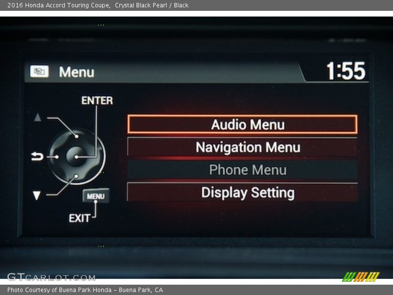Crystal Black Pearl / Black 2016 Honda Accord Touring Coupe