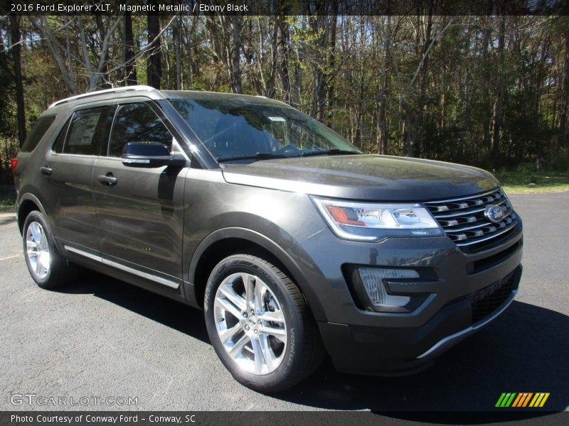 Magnetic Metallic / Ebony Black 2016 Ford Explorer XLT