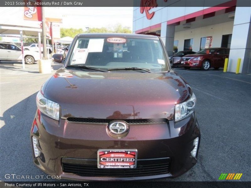 Absolutly Red / Dark Gray 2013 Scion xB