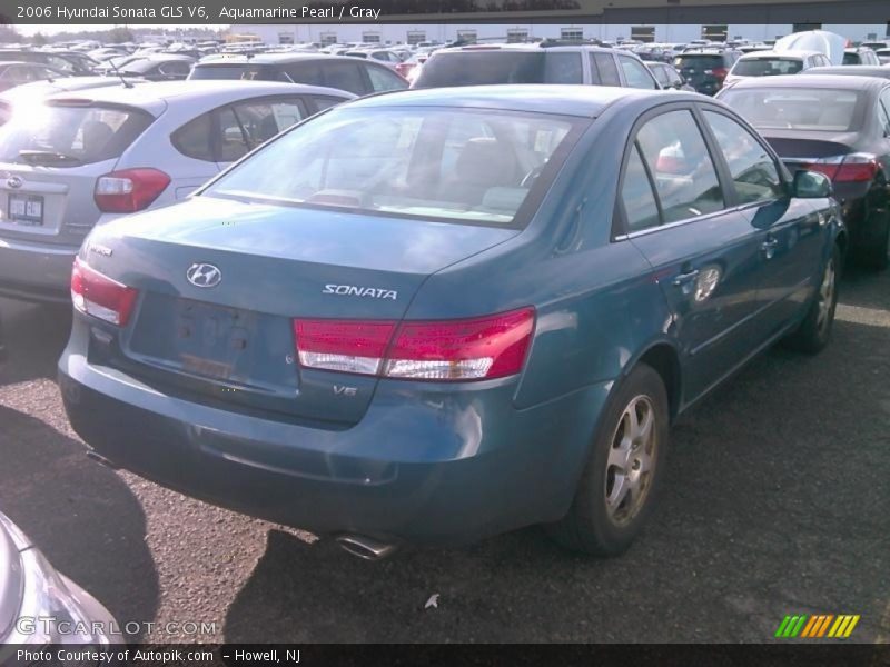 Aquamarine Pearl / Gray 2006 Hyundai Sonata GLS V6