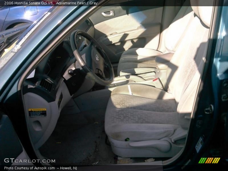 Aquamarine Pearl / Gray 2006 Hyundai Sonata GLS V6