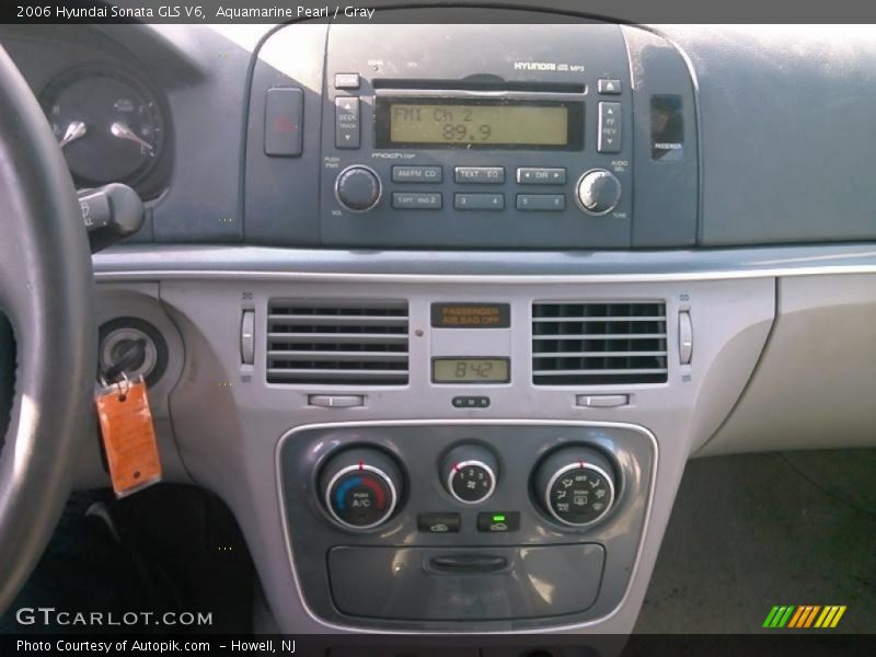 Aquamarine Pearl / Gray 2006 Hyundai Sonata GLS V6