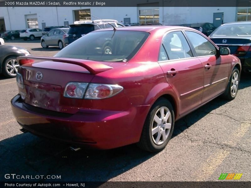 Redfire Metallic / Beige 2006 Mazda MAZDA6 i Sedan