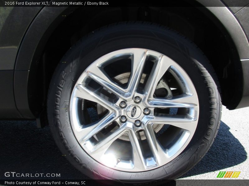 Magnetic Metallic / Ebony Black 2016 Ford Explorer XLT