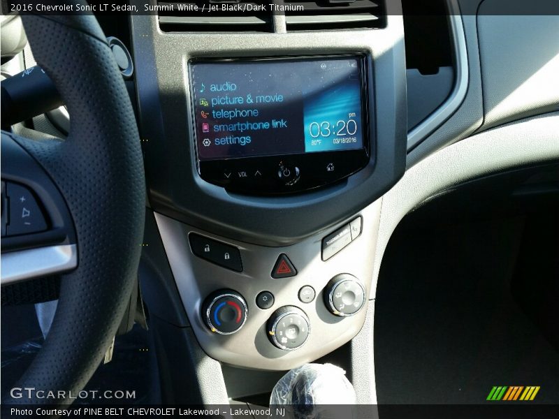 Summit White / Jet Black/Dark Titanium 2016 Chevrolet Sonic LT Sedan