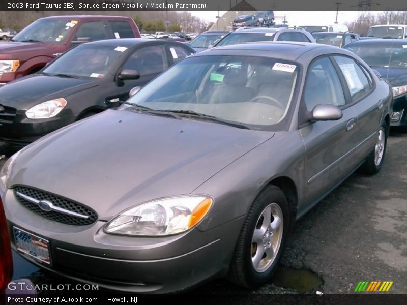 Spruce Green Metallic / Medium Parchment 2003 Ford Taurus SES