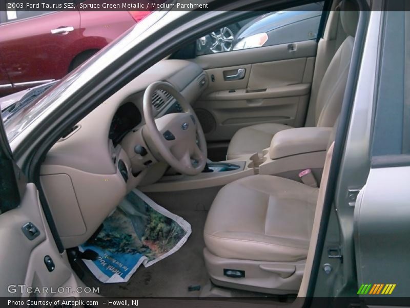Spruce Green Metallic / Medium Parchment 2003 Ford Taurus SES