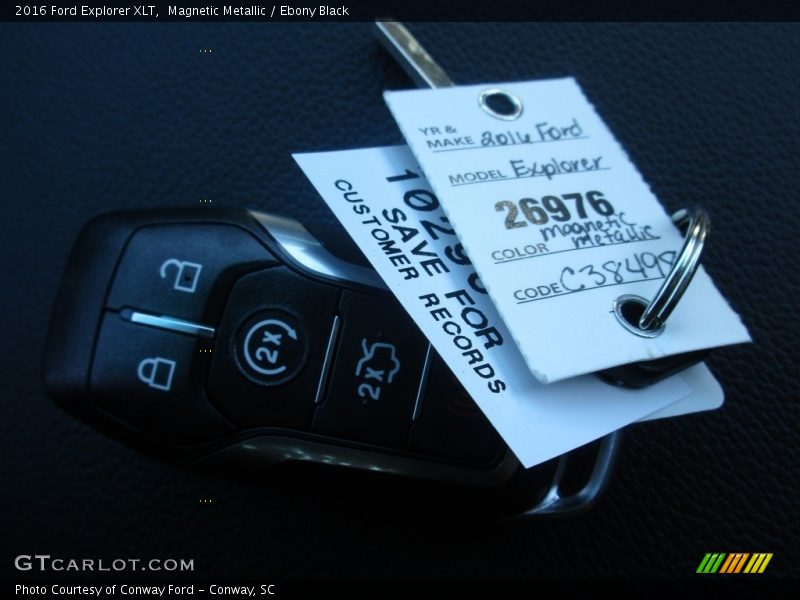 Magnetic Metallic / Ebony Black 2016 Ford Explorer XLT