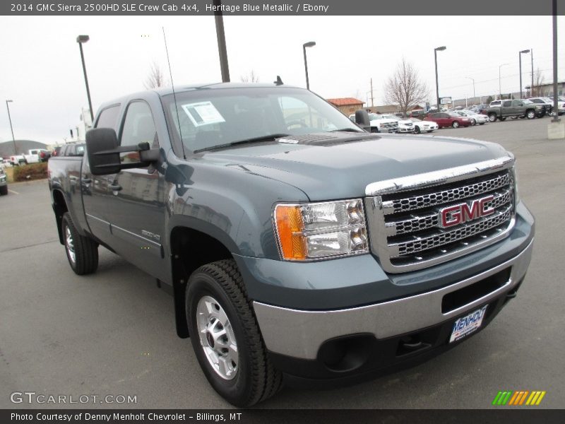 Heritage Blue Metallic / Ebony 2014 GMC Sierra 2500HD SLE Crew Cab 4x4