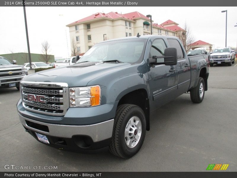 Heritage Blue Metallic / Ebony 2014 GMC Sierra 2500HD SLE Crew Cab 4x4
