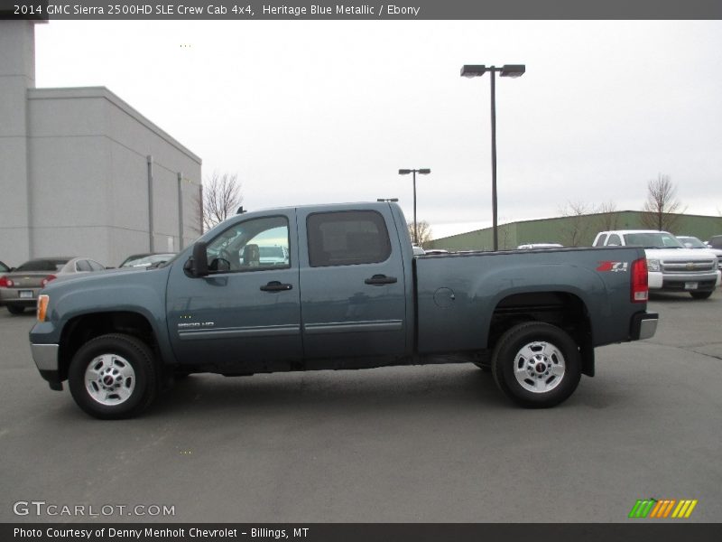 Heritage Blue Metallic / Ebony 2014 GMC Sierra 2500HD SLE Crew Cab 4x4