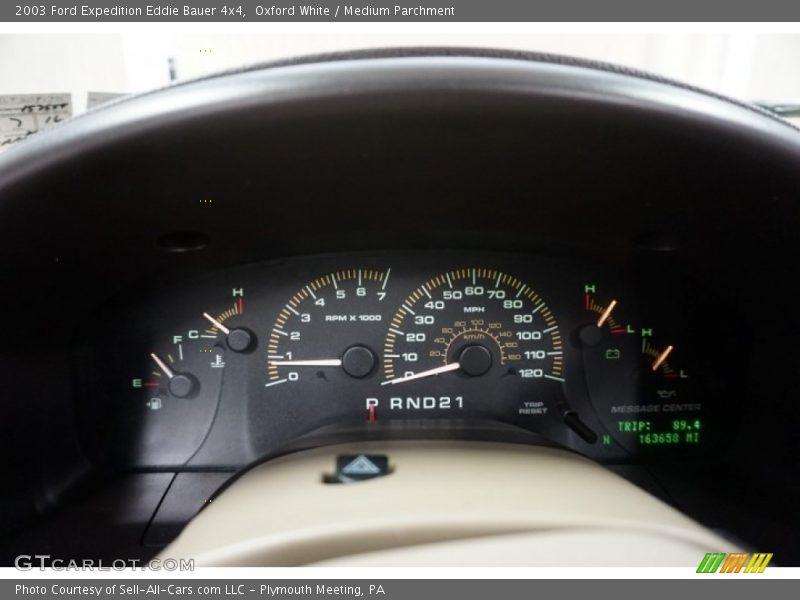 Oxford White / Medium Parchment 2003 Ford Expedition Eddie Bauer 4x4