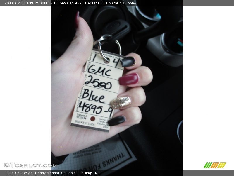 Heritage Blue Metallic / Ebony 2014 GMC Sierra 2500HD SLE Crew Cab 4x4