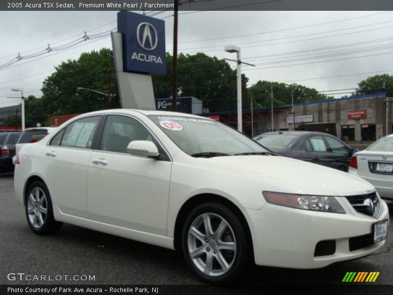 Premium White Pearl / Parchment 2005 Acura TSX Sedan