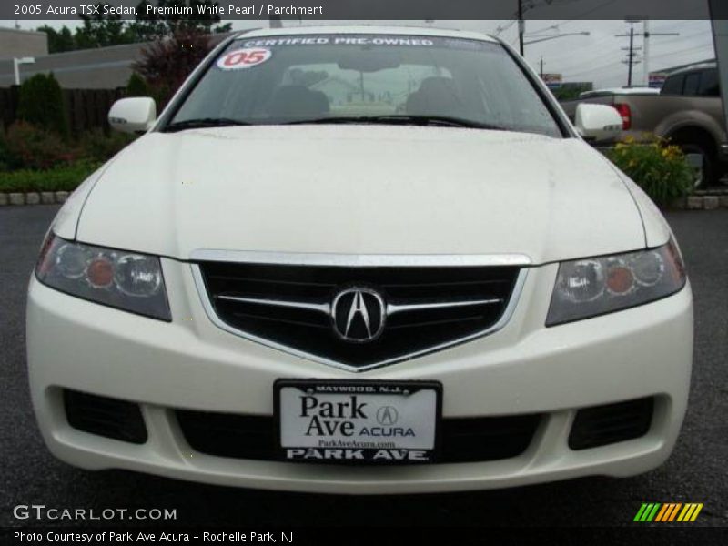 Premium White Pearl / Parchment 2005 Acura TSX Sedan