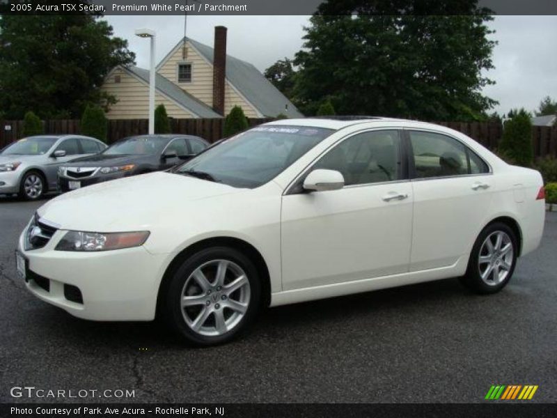 Premium White Pearl / Parchment 2005 Acura TSX Sedan