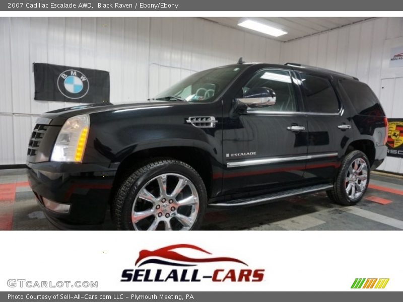 Black Raven / Ebony/Ebony 2007 Cadillac Escalade AWD