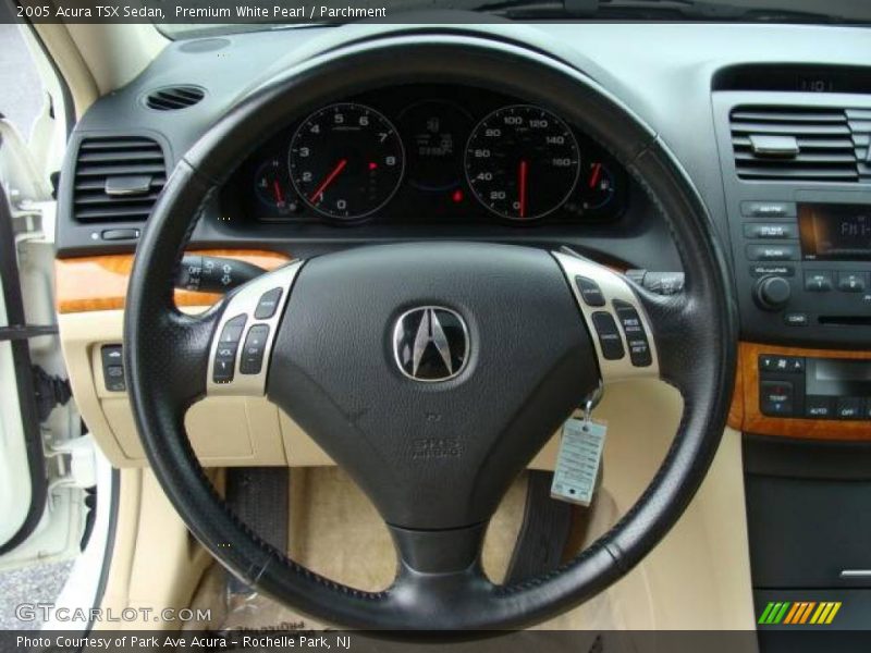 Premium White Pearl / Parchment 2005 Acura TSX Sedan