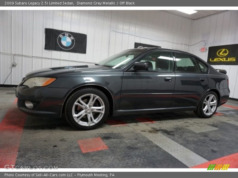 Diamond Gray Metallic / Off Black 2009 Subaru Legacy 2.5i Limited Sedan