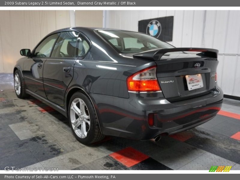 Diamond Gray Metallic / Off Black 2009 Subaru Legacy 2.5i Limited Sedan