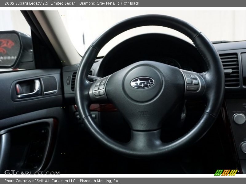 Diamond Gray Metallic / Off Black 2009 Subaru Legacy 2.5i Limited Sedan