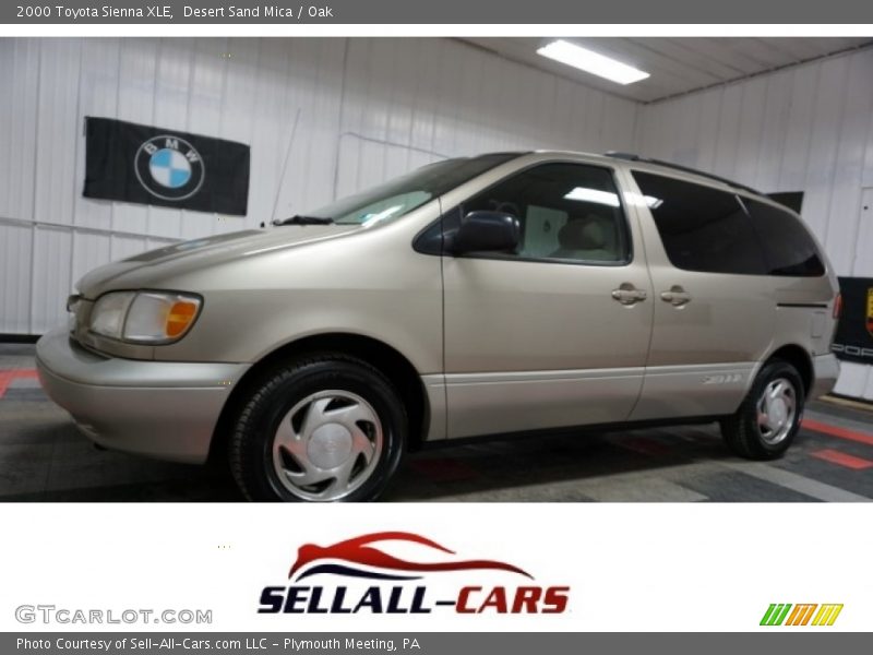 Desert Sand Mica / Oak 2000 Toyota Sienna XLE