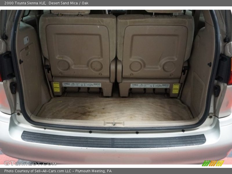 Desert Sand Mica / Oak 2000 Toyota Sienna XLE