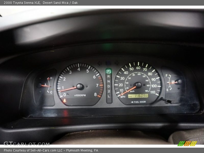 Desert Sand Mica / Oak 2000 Toyota Sienna XLE