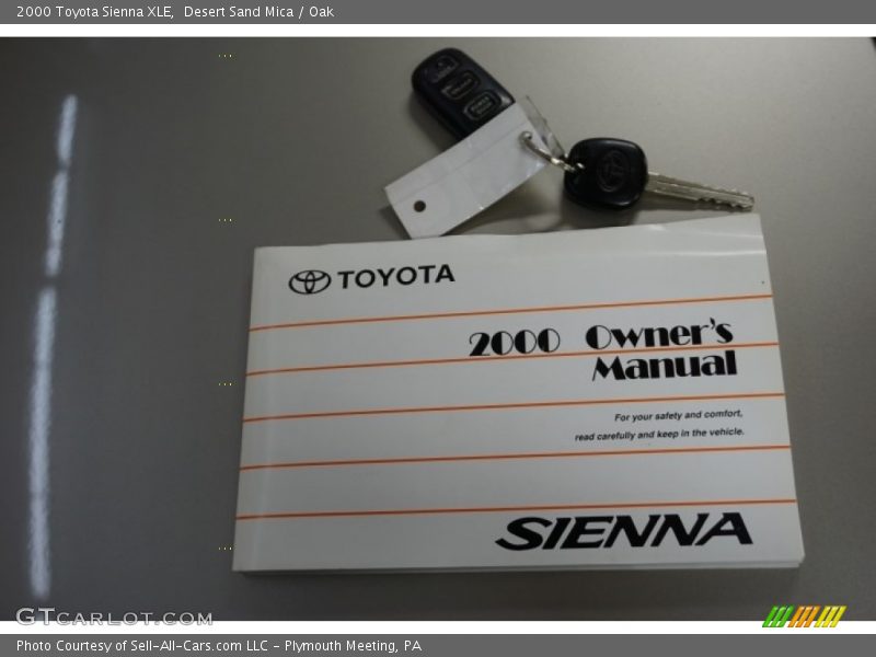 Desert Sand Mica / Oak 2000 Toyota Sienna XLE