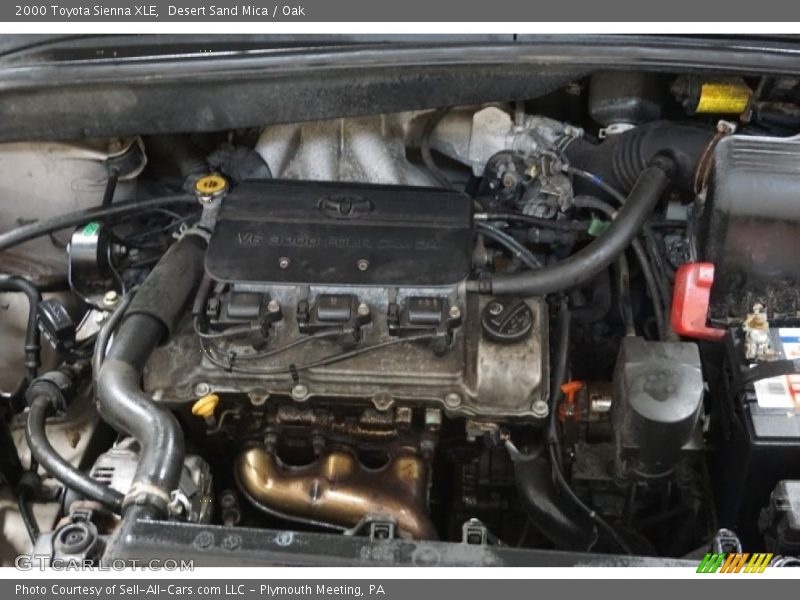 Desert Sand Mica / Oak 2000 Toyota Sienna XLE