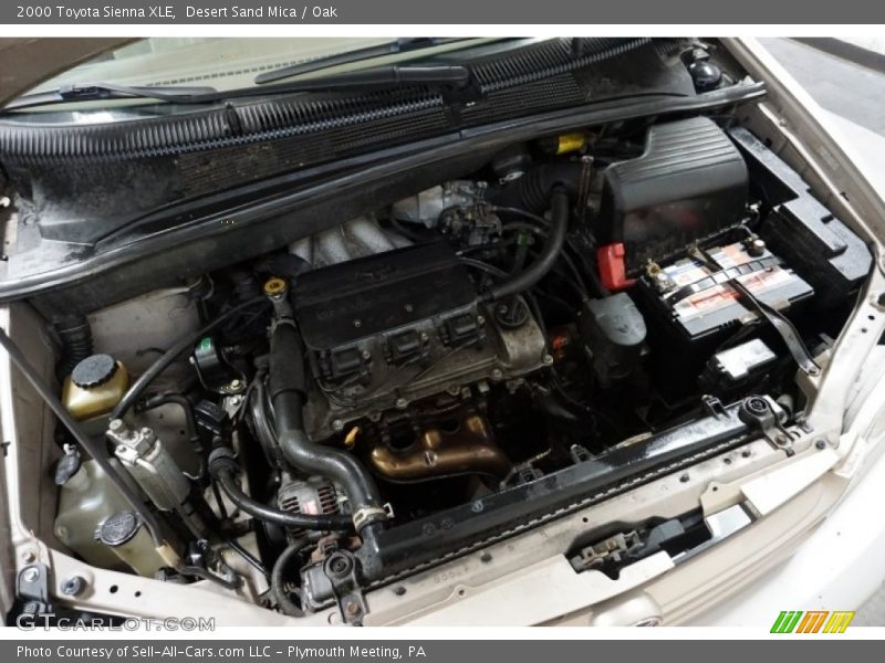 Desert Sand Mica / Oak 2000 Toyota Sienna XLE