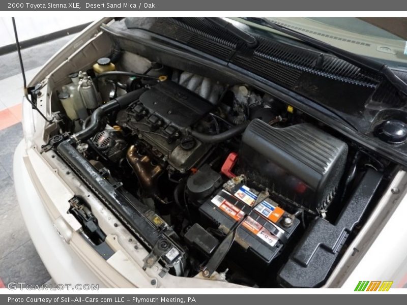 Desert Sand Mica / Oak 2000 Toyota Sienna XLE
