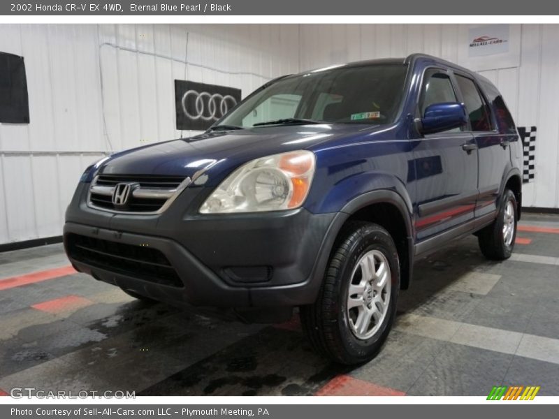 Eternal Blue Pearl / Black 2002 Honda CR-V EX 4WD