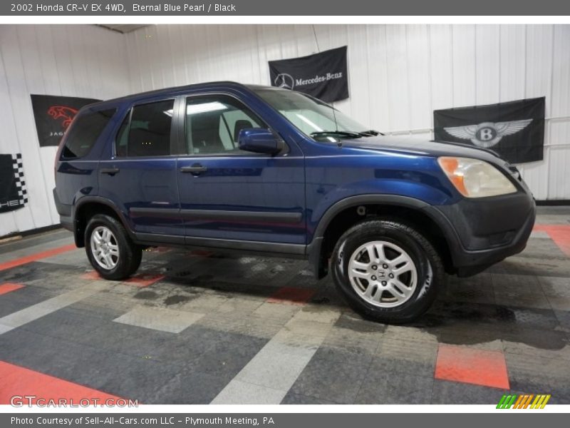Eternal Blue Pearl / Black 2002 Honda CR-V EX 4WD