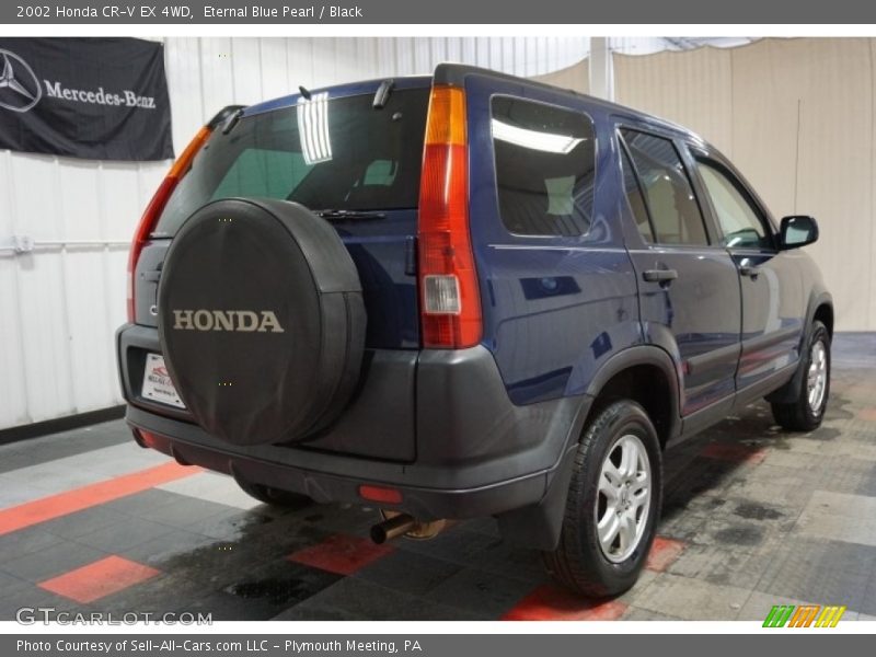 Eternal Blue Pearl / Black 2002 Honda CR-V EX 4WD