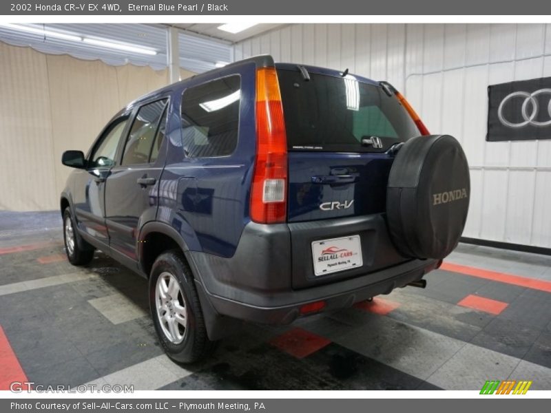 Eternal Blue Pearl / Black 2002 Honda CR-V EX 4WD